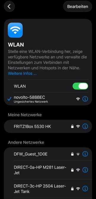 Conectar el novolto Sense a la red Wi-Fi